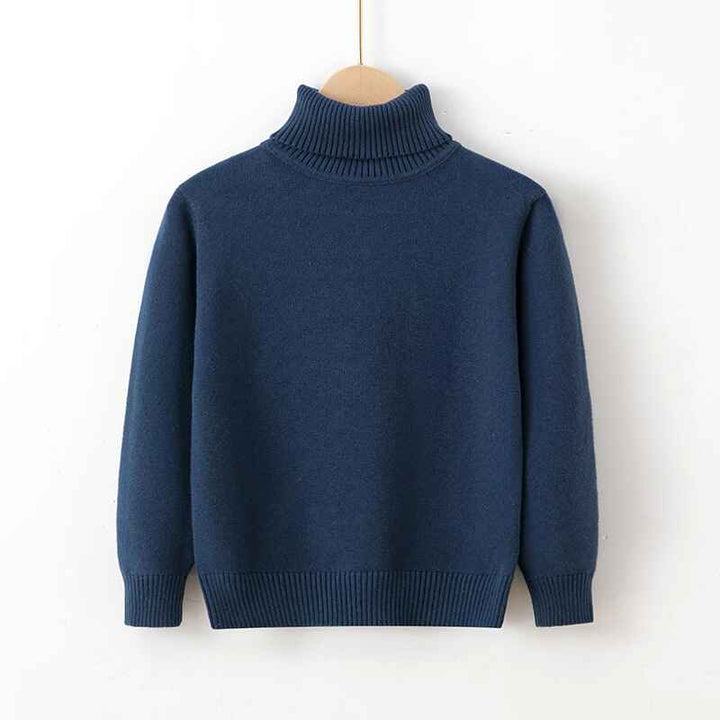     Royal-Blue-kids-Girl-Sweater-Turtleneck-Cable-Knit-Pullover-Solid-Sweater-Long-Sleeve-Warm-Top-Fall-Winter-Clothes-V026