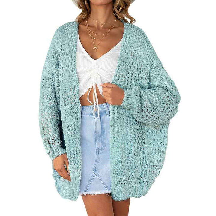 Sky-Blue-Womens-Crochet-Cardigan-Sweater-Kimonos-Boho-Solid-Color-Oversized-Summer-Open-Front-Outwear-K054
