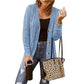 Sky-Blue-Womens-Long-Sleeve-Cable-Knit-Button-Down-Midi-Long-Cardigan-Sweater-Open-Front-Chunky-Knitwear-Coat-with-Pockets-K100