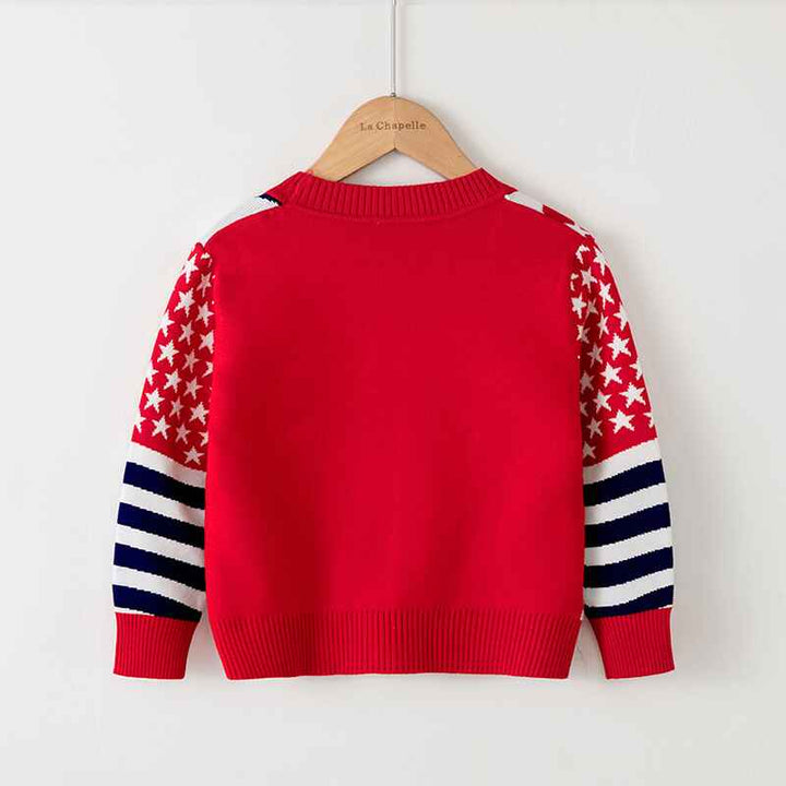    Toddler-and-Baby-Girl-Cardigan-Knit-Sweater-Infant-Cotton-Tops-V010-Back