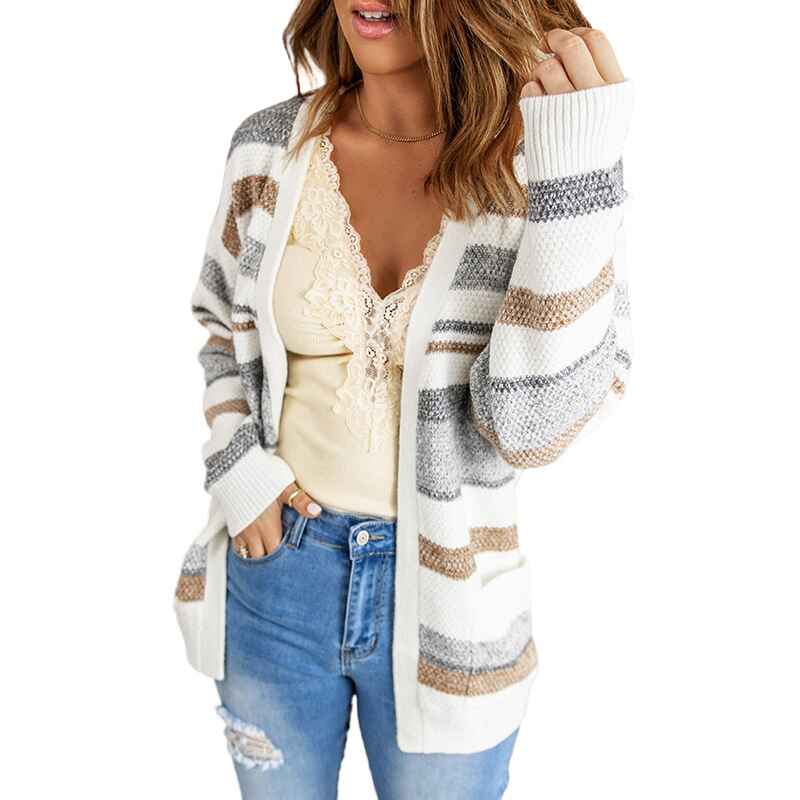 White-Womens-Color-Block-Cardigan-Long-Sleeve-Open-Front-Button-Down-Knit-Sweater-Coat-with-Pockets-K115