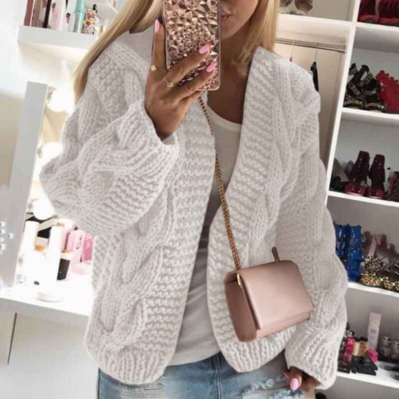White-Womens-Winter-Open-Front-Long-Sleeve-Chunky-Cable-Knit-Cardigan-Sweater-Coats-K065