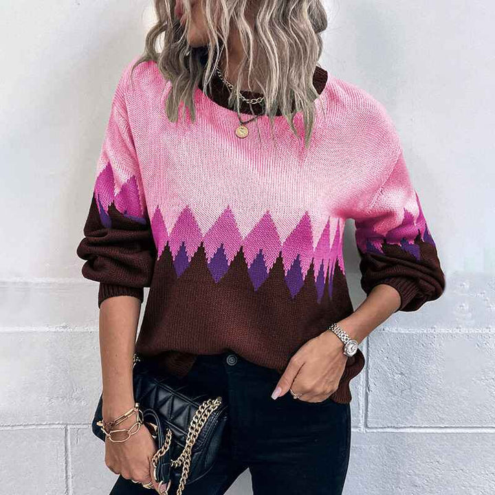 Wine-Red-Womens-Off-Shoulder-Long-Sleeve-Sweater-Color-Block-Wave-Striped-Sweaters-for-Women-Knit-Jumper-Tops-K416