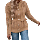 Women-Cable-Knit-Sweater-Coat-Long-Sleeve-Button-Down-Cardigan-Outwear-K398