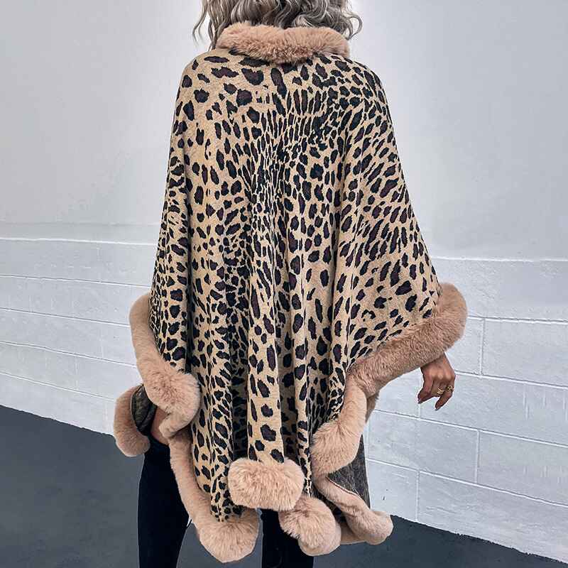     Women-Leopard-Print-Cashmere-Feel-Winter-Scarf-Fashion-Soft-Warm-Pashmina-Blanket-Shawl-Wrap-K469-Back