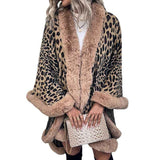 Women Leopard Print Cashmere Feel Winter Scarf Fashion Soft Warm Pashmina Blanket Shawl Wrap K469