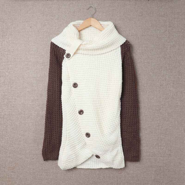 Womens-Winter-Turtleneck-Color-Block-Chunky-Knitted-Pullover-Button-Decoration-Asymmetric-Loose-Knit-Sweater-K205