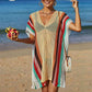 Beach Swimsuit Cover Up Bathing Suit Cover Ups Mesh Tassel Bikini Coverup Hollow Out Crochet Dress for Women K523