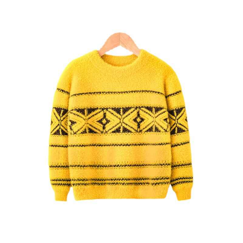 Yellow-Boys-Sweater-Kids-School-Uniform-Toddler-Stripe-Pullover-Child-Casual-Knitted-Top-V024