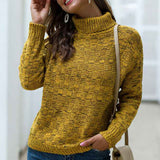 Yellow-Womens-Turtleneck-Sweaters-Long-Sleeve-Pullover-Cable-Knit-Sweaters-Soft-Jumper-K373