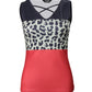 Colorblock Leopard Print Tank Top
