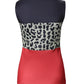 Colorblock Leopard Print Tank Top