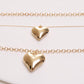 Heart Pendant Layered Chain Necklace