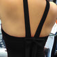 Thick Strap Backless Bowknot Design Top