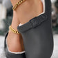 Buckled Lined Winter Thermal Slippers