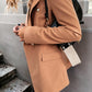 Double Breasted Long Sleeve Blazer Coat