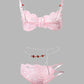 Chain Decor Lace Lingerie Set