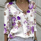 Floral Print Long Sleeve Button Down Shirt
