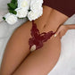 Lace Butterfly Crotchless Panty