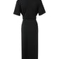 Knotted Side Slit Casual Dress