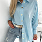 Heart Shaped Buttoned Long Sleeve Top