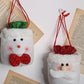 1pc Christmas Drawstring Gift Bag Mini Candy Bag Kids Gift Treat Sack Favor Bag Christmas Holiday Party Supplies