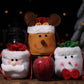 1pc Christmas Drawstring Gift Bag Mini Candy Bag Kids Gift Treat Sack Favor Bag Christmas Holiday Party Supplies