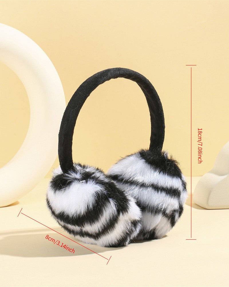 1PCS Rhinestone Faux Fur Winter Earmuffs Ear Warmers