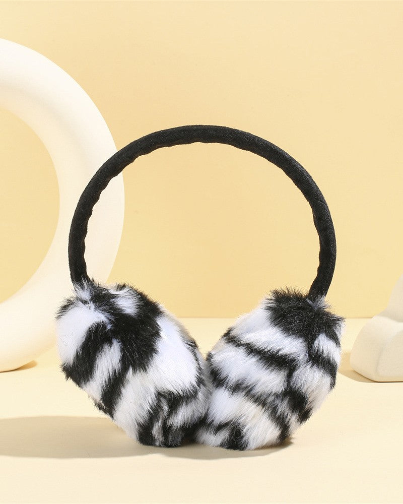 1PCS Rhinestone Faux Fur Winter Earmuffs Ear Warmers
