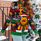 Christmas Reindeer Graphic Letter Pattern Sweater
