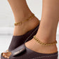 Peep Toe Hollow Out Wedge Slippers