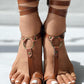 Toe Ring Buckled O ring Design Flat Sandals