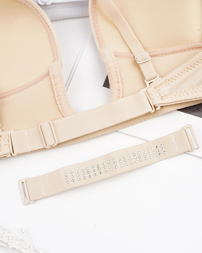 Plunge U Cut Seamless Invisible Push Up Wedding Bra