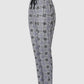 Plaid Print Pocket Design High Waist Pants