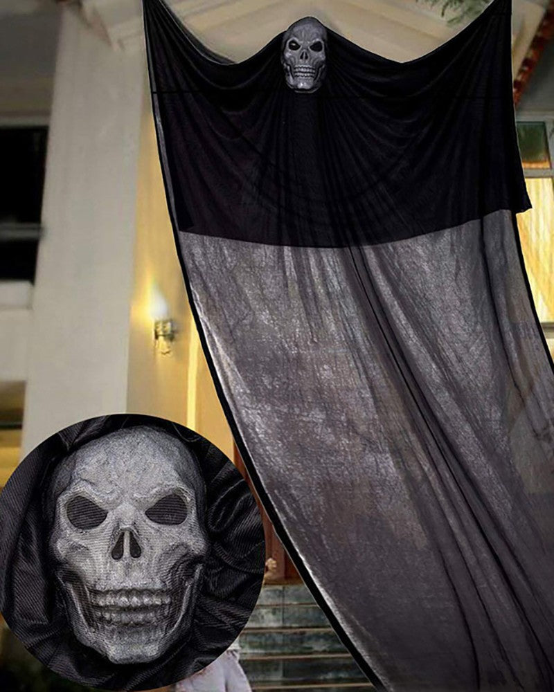 Halloween Black Creepy Cloth Spooky For Haunted House Halloween Party Doorway Outdoors Decoration