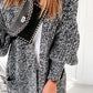 Color Block Chunky Knit Lantern Sleeve Longline Knit Cardigan