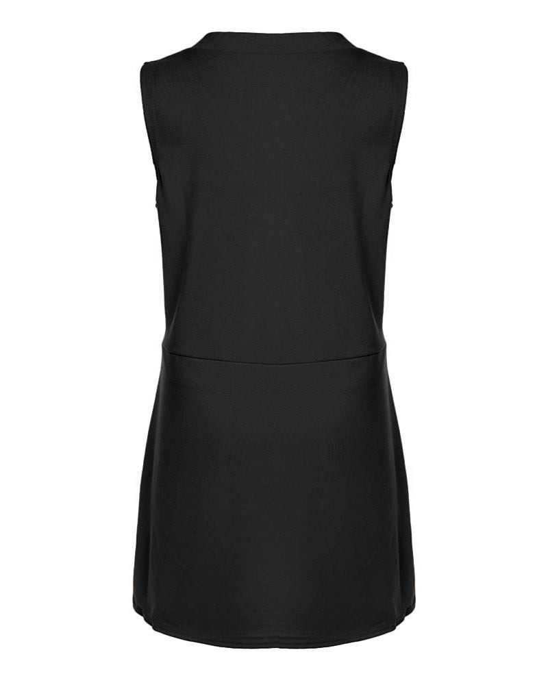 Plus Size Grateful Thankful Blessed Ink Splash Print Casual Dress