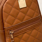 Quilted Zipper Design Backpack
