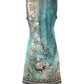 Tribal Floral Print Notch Neck Casual Dress