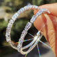 1pair Rhinestone Decor Hoop Earrings