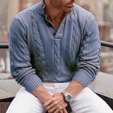 blue-Mens-Long-Sleeve-Polo-Sweater-Casual-Quarter-Button-Up-Lapel-Collar-Fal-Winter-Tops-for-Men-G063