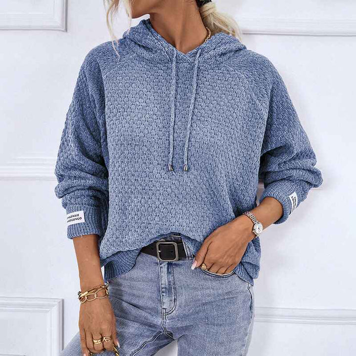 blue-Women_s-Pullover-Sweater-Hoodies-Casual-VNeck-Knitted-Long-Sleeve-Hooded-Sweaters
