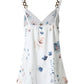Floral Print Chain Strap Tank Top