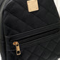Quilted Zipper Design Backpack