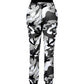 Buttoned Camouflage Print Buckle Cargo Pants
