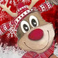 Christmas Tree Snowflake Elk Print Long Sleeve Top