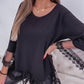 Lace Patch Long Sleeve Top