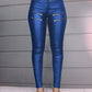 Zipper Design High Waist PU Leather Skinny Pants