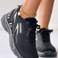 Contrast Paneled Lace up Breathable Sneakers