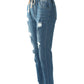 Drawstring Cutout Ripped Skinny Jeans